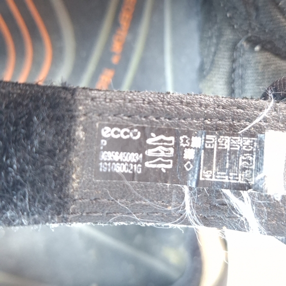 ECCO Offroad Men's Nubuck Walking Sandal Black Tan EU 45 US 11-11.5 - Picture 9 of 10